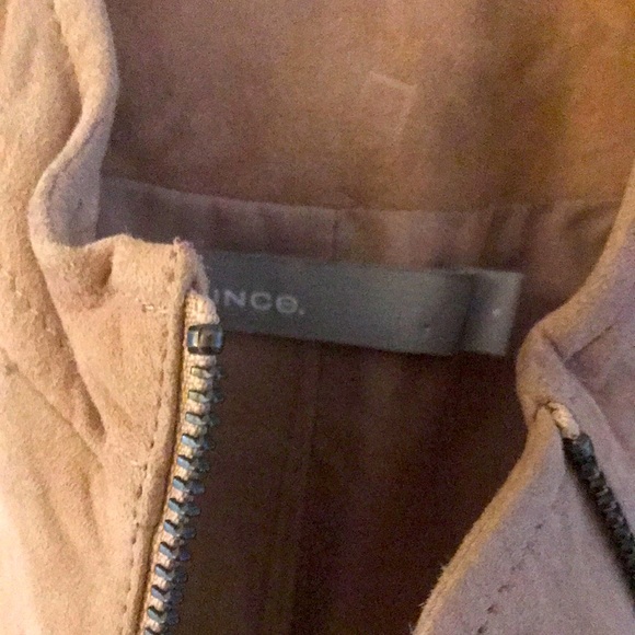 NWT. Women’s Vince Suede Moto Jkt! Size 4 Lamb Leather Suede! Perfect & Gorgeous - Picture 2 of 12